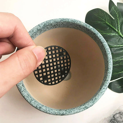 Garden Optimizer: 10-Pack Durable Mesh Drainage Cushions for Circular Planters