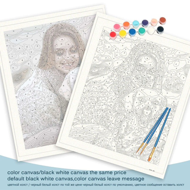 Custom Family Portrait Artistry: DIY Oil Painting Set with 24/36 Vibrant Colors