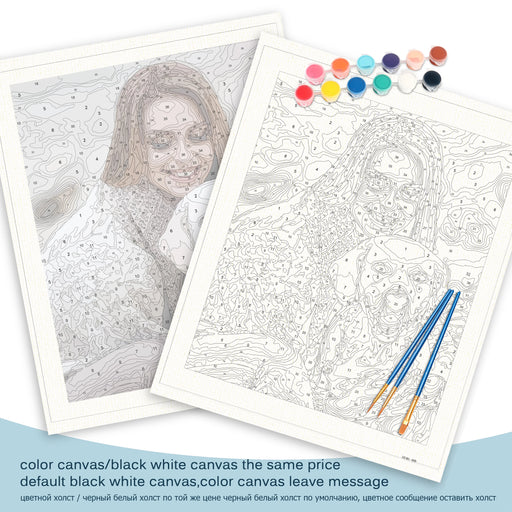 Create Your Own Family Masterpiece: DIY Oil Painting Kit with Vibrant 24/36 Colors
