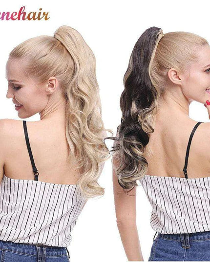 Effortless Glamour Long Wavy Clip-In Ponytail Extension for Instant Transformation