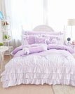 PURPLE / Twin size 3pcs / Bed Skirt Style