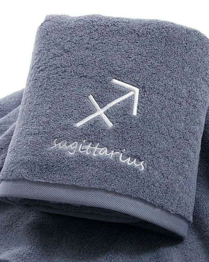 Celestial Zodiac Luxury Quick-Dry Cotton Towel Collection
