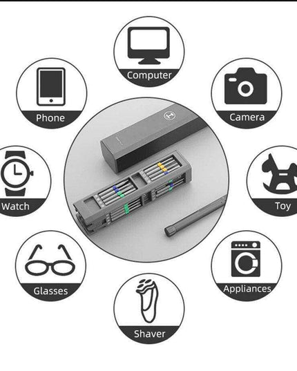 45-Piece Magnetic Precision Screwdriver Toolkit - Essential Repair Companion