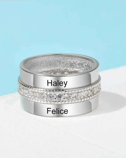 Personalized Engraved Love Rings for Women