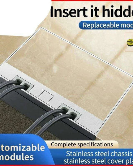 Interchangeable Stainless Steel Floor Socket with Custom Modular Design