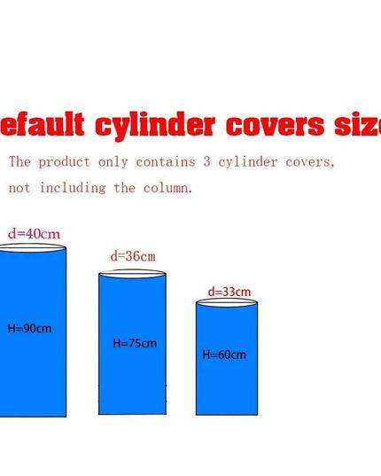 Customizable Wood Bark Elastic Fabric Cylinder Covers for Stunning Dessert Table Decor