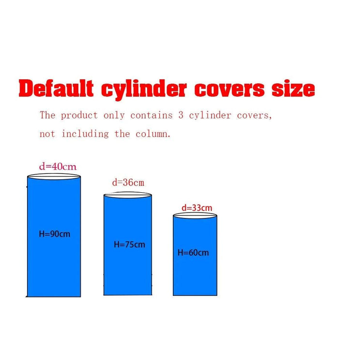 Customizable Wood Bark Elastic Fabric Cylinder Covers for Stunning Dessert Table Decor