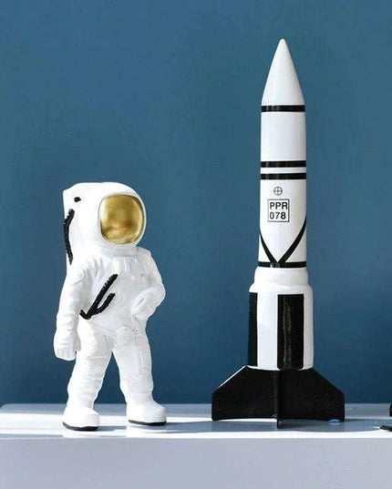 Cosmic Explorer Artisan Space Traveler Sculpture - Distinctive Celestial Decor
