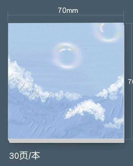 Serene Landscapes Sticky Note Pads for Effortless Organization