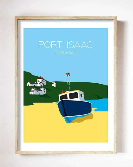 Nautical Bliss: Retro Fishing Boat Canvas Print for Coastal Home Aesthetics