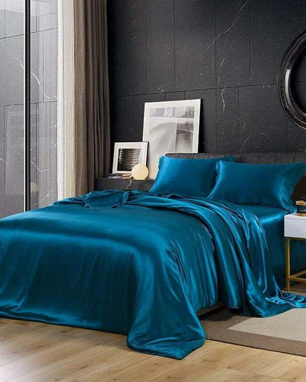 Premium 30MM Pure Mulberry Silk Duvet Cover - Custom Seamless Bedding Available in Multiple Sizes