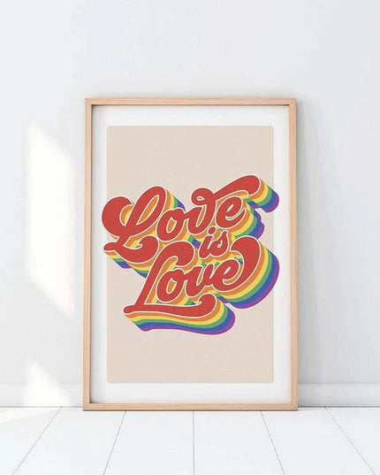 Colorful Pride Canvas Art - Celebrate Love and Diversity in Your Home Decor