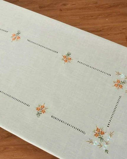 Sophisticated Beige Handcrafted Table Linen Set with Napkins for Luxurious Dining