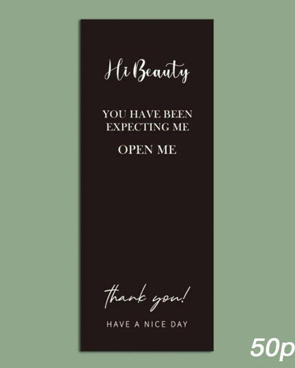 Charming "Nice To Meet You Too" Adhesive Thank You Seals - Pack of 20-50