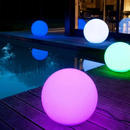 Waterproof RGB LED Garden Ball Light — Outdoor & Pool Decor, 12–40cm