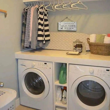 Retro Wooden Laundry Room Sign for Charming Home Decor