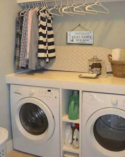 Retro Wooden Laundry Room Sign for Charming Home Decor