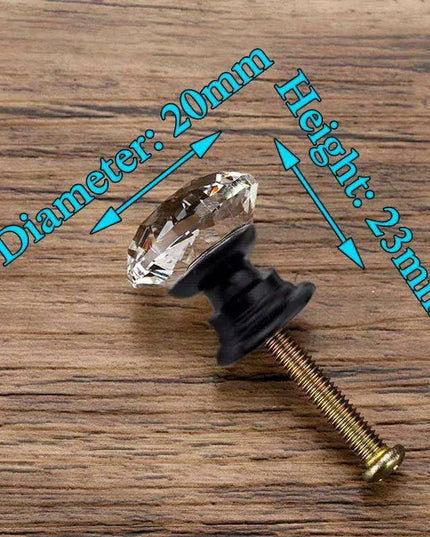 Glamorous Rainbow Crystal Glass Cabinet Knobs for Elegant Home Styling