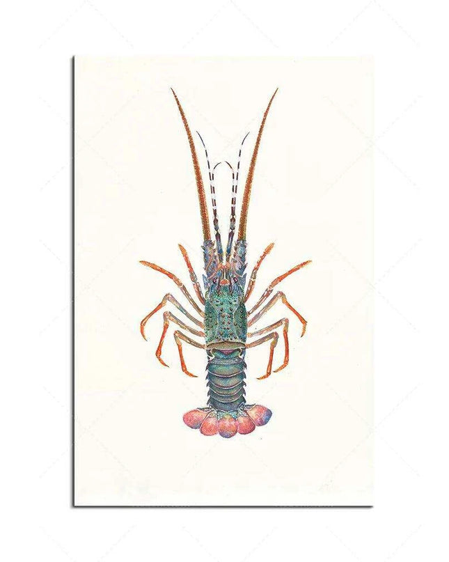 Oceanic Watercolor Art Collection - Set of Crab, Lobster & Shrimp Prints for Coastal Home Decor