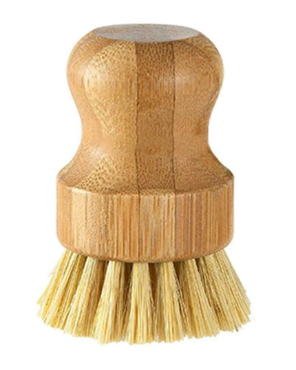 Eco-Friendly Bamboo Scrubber with Natural Sisal Bristles