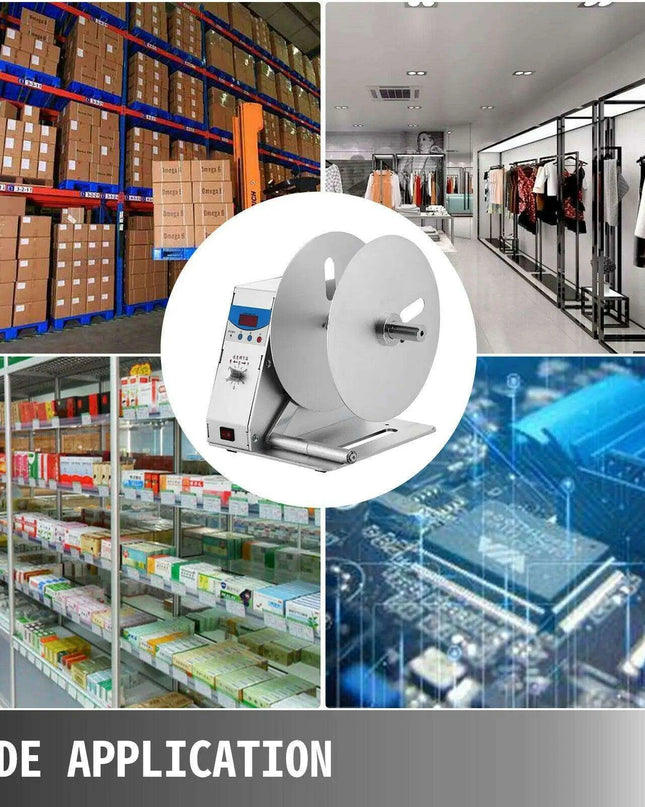 Automatic Heavy-Duty Label Rewinder Machine with Adjustable Speed Control for Efficient Printing