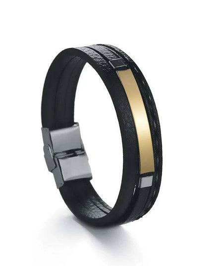 Customizable Leather Date Bracelets with Engraved Personalization