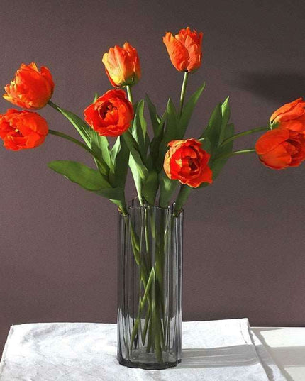 Luxurious Silk Parrot Tulip Floral Arrangement - Stunning Artificial Flower Collection