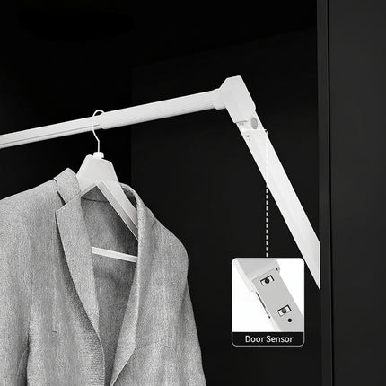 Electric Pull-Down Wardrobe Lift Rail with Smart Remote & Voice Control | Très Elite
