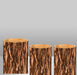 Customizable Wood Bark Elastic Fabric Cylinder Covers for Stunning Dessert Table Decor