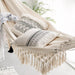 Bohemian Deluxe Double Hammock with Macrame Fringe - Ultimate Relaxation Oasis