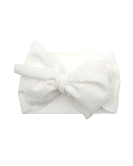 Chic Oversized Bow Turban Headband for Fashion-Forward Baby Girls
