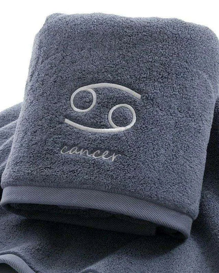 Celestial Zodiac Luxury Quick-Dry Cotton Towel Collection