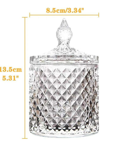 Chic Minimalist Glass Organizer Jar for Jewelry and Aromatherapy Essentials