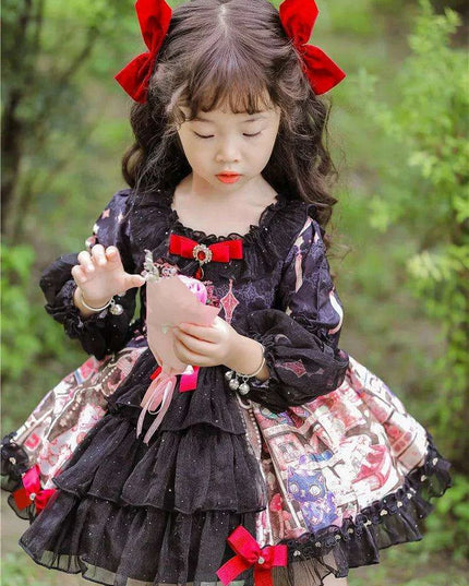 Charming Autumn Spanish Princess Lolita Dress for Baby Girls - Ideal for Birthdays and Halloween Celebrations