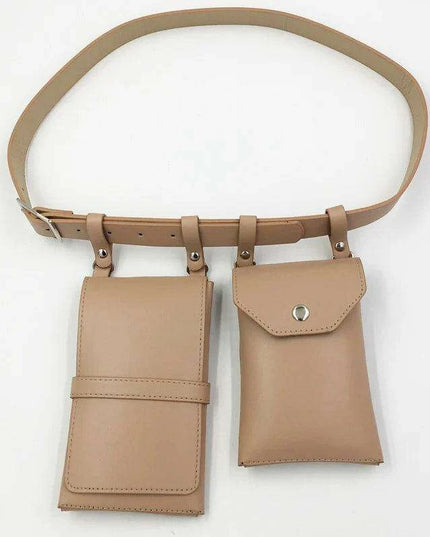Edgy Women's PU Leather Belt and Crossbody Bag Set for Trendsetters