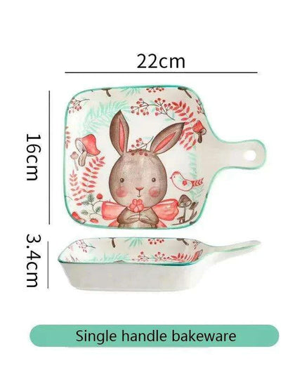 Whimsical Woodland Creatures Ceramic Dining Set for Enchanting Meals
