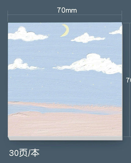 Serene Landscapes Sticky Note Pads for Effortless Organization
