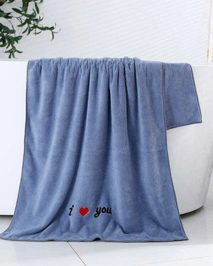 Extra-Large Coral Fleece Kids Bath Towel - Ultra-Soft Microfiber Comfort