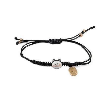 Charming Maneki Neko Luck Bracelet - A Joyful Gift for Women and Girls