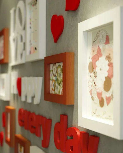 Charming Wedding Memory DIY Photo Frame Collection – Set of 12