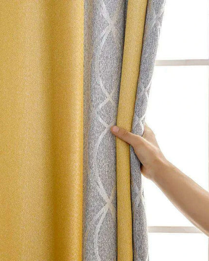 Elegant Dual Color Green Striped Blackout Curtain Set - Modern Home Upgrade