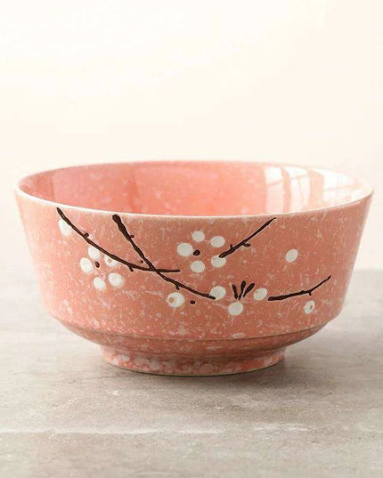 Artisan Hand-Painted Japanese Ceramic Dining Set with Elegant Platter and Bowl