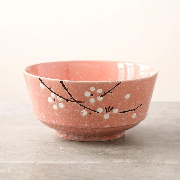 Artisan Hand-Painted Japanese Ceramic Dining Set with Elegant Platter and Bowl