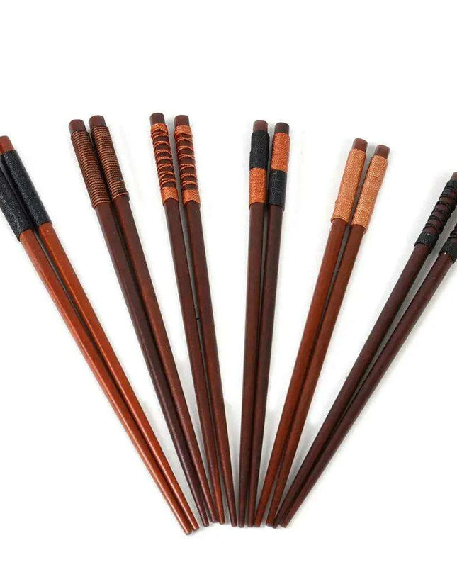 Vintage Japanese Wooden Chopsticks Set - Unique Retro Gift Collection