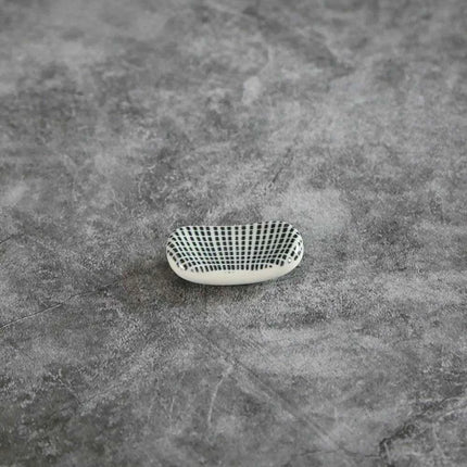 Elegant Square Ceramic Chopstick Holder - 1pc for Stylish Dining Experience