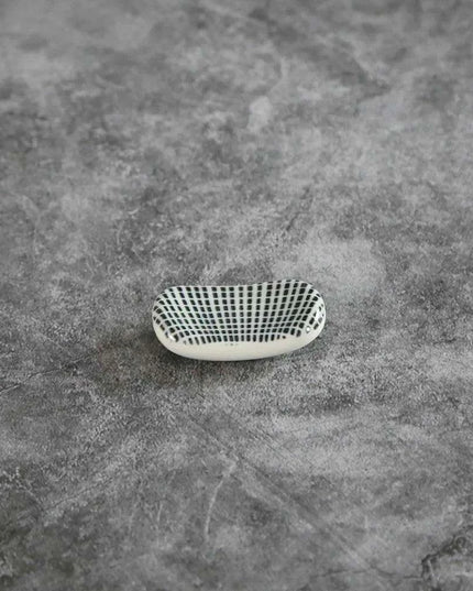 Elegant Square Ceramic Chopstick Holder - 1pc for Stylish Dining Experience