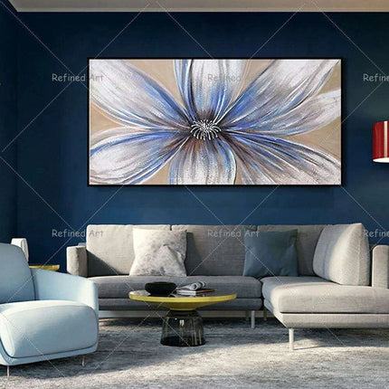 Floral Elegance: Customizable Hand-Painted Oil Canvas Art for Modern Home Decor