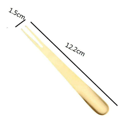 Chic Japanese-Style Stainless Steel Dessert and Fruit Forks – Versatile Cutlery for Upscale Dining