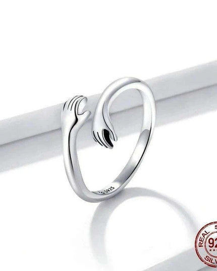 Eternal Warmth Adjustable Hand Hug Ring - A Token of Unending Affection
