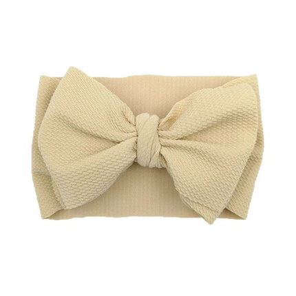 Chic Oversized Bow Turban Headband for Fashion-Forward Baby Girls